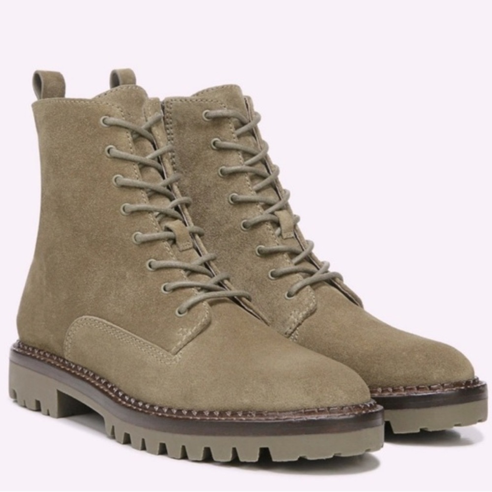 Vince Cabris Lug Water Resistant Lace-up Boots in